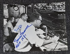 SIGNED ERNIE HARWELL (DECEASED) GEORGE KELL (DECEASED) DETROIT TIGERS  HOF 