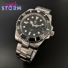 Steeldive SD1953 Black Sub 300M Automatic Mechanical Diving Watch BRAND NEW