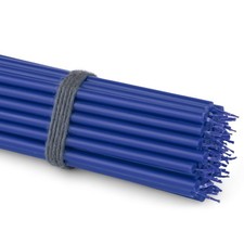 50x Stabkerzen blau Rußfrei Tropffrei dünn L 16cm Premium Paraffinwachs 36112