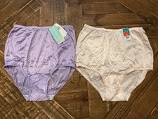 Vanity Fair Perfectly Yours 100 Nylon Brief Panties 15712 Purple  Pink Size 6