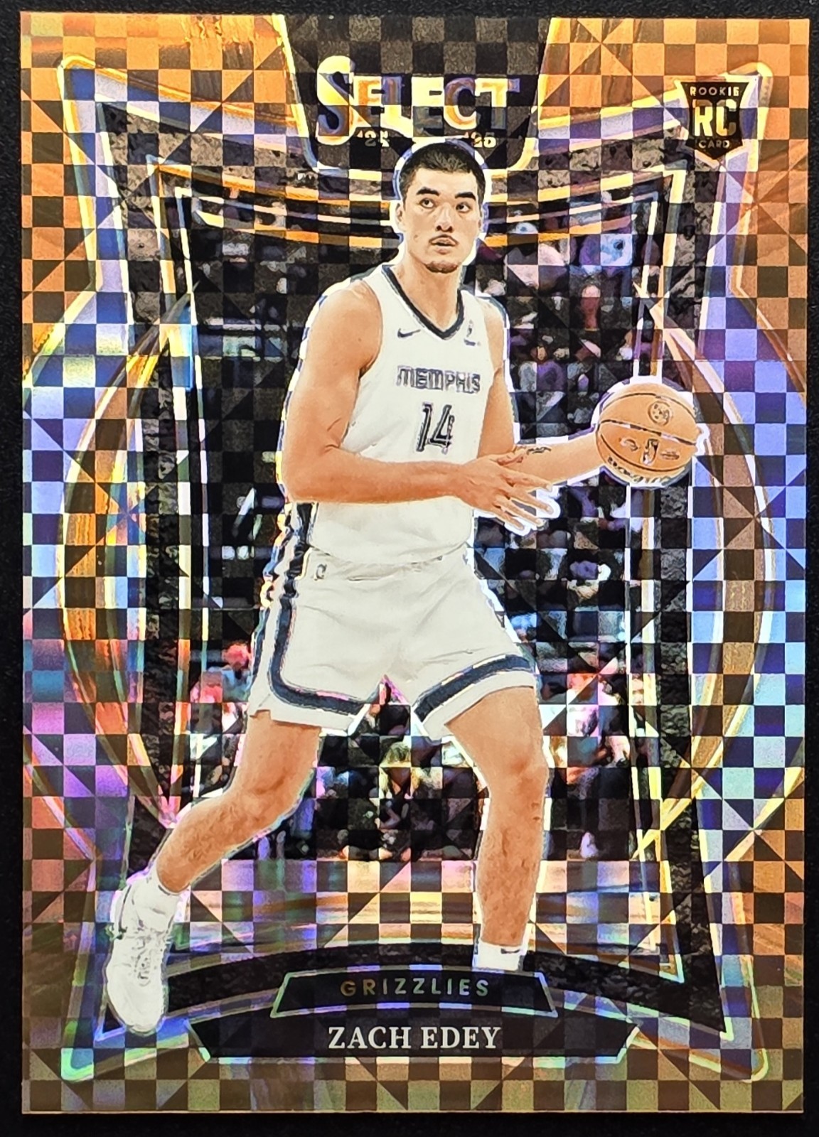 2024 Panini Select #98 Zach Edey Copper Checkerboard /49 Rookie RC
