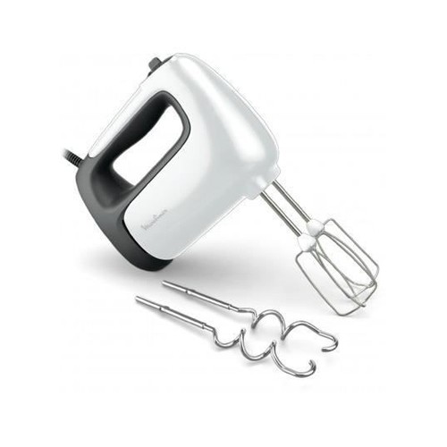 Moulinex Prep'Mix HM460110 Electric Hand Mixer, 500 W, 5 Speeds, Turbo Adjustment, 2 Whisks 2 Stainless Steel Doughs, Ideal for Light and Thick Prep'Mix HM460110