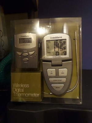 Crate & Barrel Wireless Digital Thermometer Oven or Grill NEW