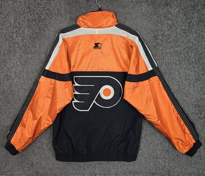 Vintage Philadelphia Flyers Starter Windbreaker Jacket Mens Medium Full Zip Logo