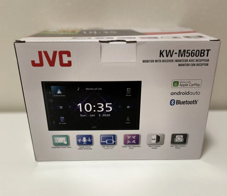 JVC KW-M560BT 2-DIN Autoradio CarPlay & Android Auto Bluetooth 6,8" Touchscreen - Bild 2 von 3