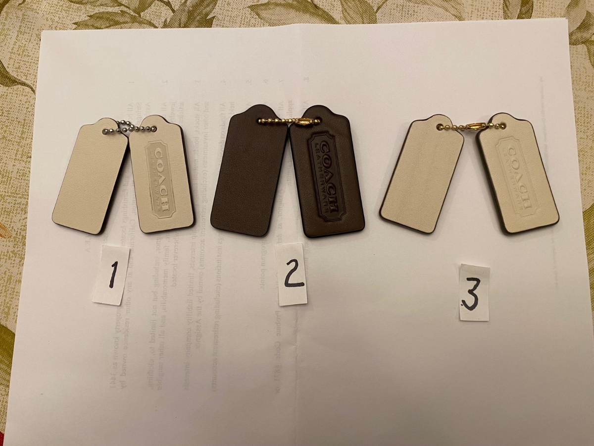 バッグ Coach Hang Tag 7-Piece Set Charms Coach Dble Leather Charms Limited Re Edit'n Hamptons, Kiss Lock or