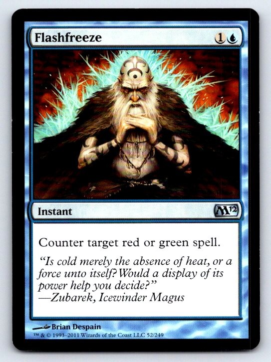 Flashfreeze Uncommon Magic 2012 (M12) Magic: The Gathering