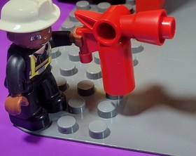 LEGO Duplo 5601 Fire Station Almost Complete. Please Read Description