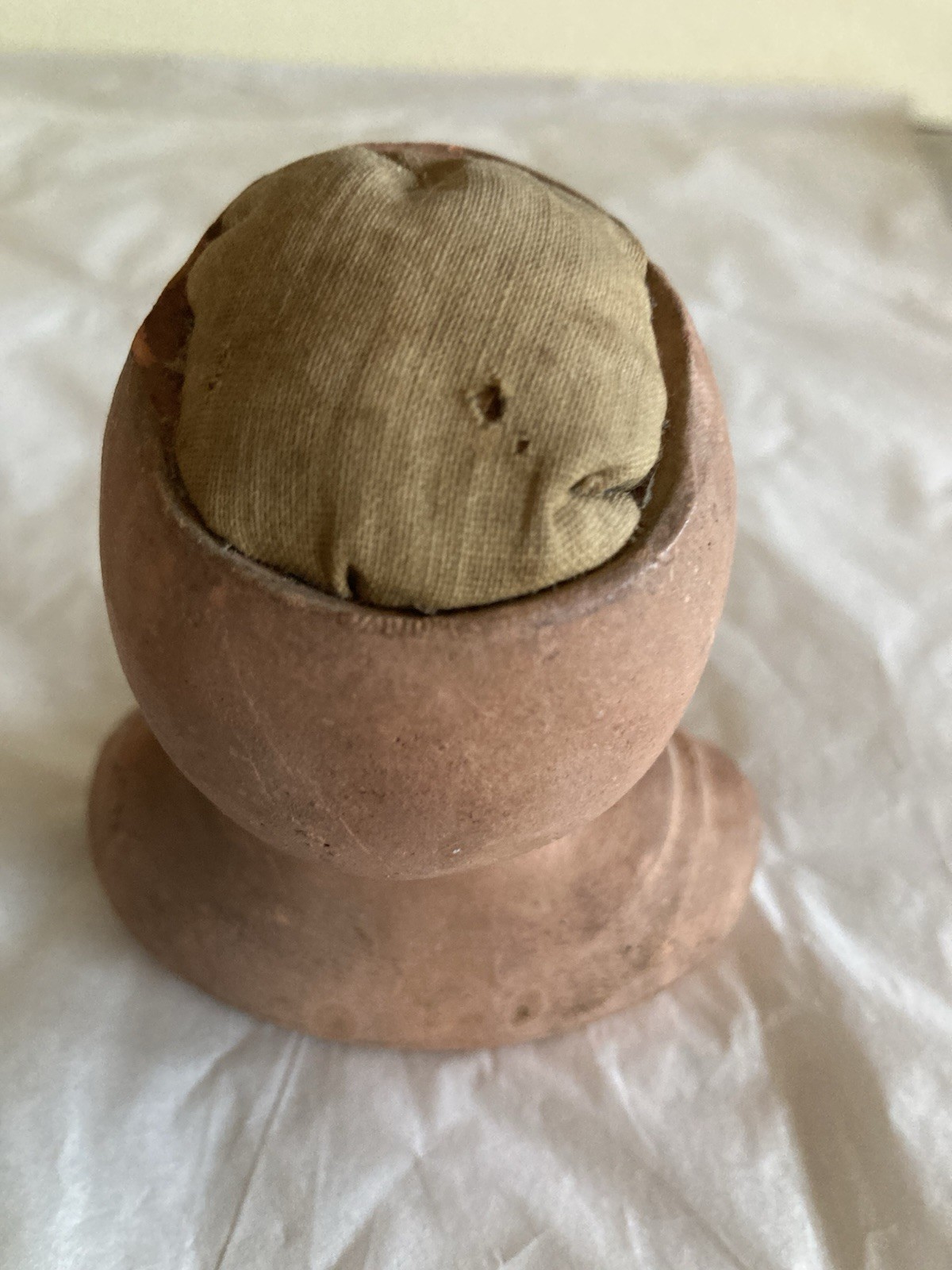 Antique Rare GEORGES DREYFUS Paris 1900 Couture/Limoges Earthenware Needle Spike