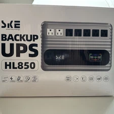 SKE UPS HL850 Battery Backup Surge Protector 850VA/480W for Computers USB - NEW