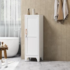 Kitchen Pantry Storage Cabinet, Lockable Bathroom Storage Cabinet With Shelves