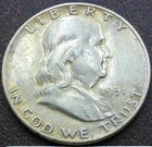 US 1951-S Franklin Half Dollar **