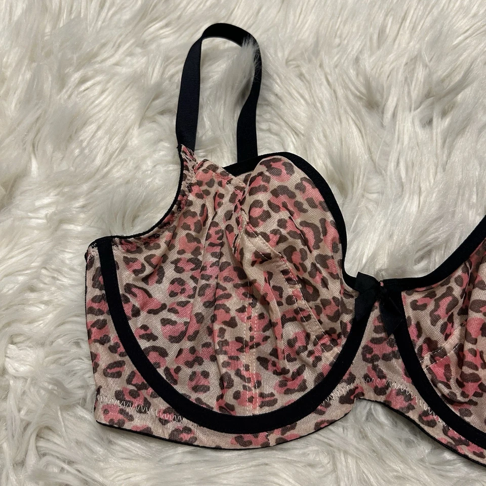 Sujetador Cleo By Panache 30F Animal Print Della Balconette 9111 con aros cierre trasero Foto 3 de 4