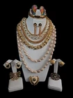 Vintage Monet Trifari Napier 1928 Jewelry Lot Goldtone