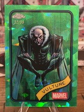 2025 Topps Chrome Sapphire Marvel #5 Vulture Green Refractor /99