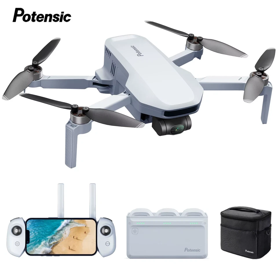 Professional Drone POTENSIC ATOM 3 Axis 4K GPS 6KM Brushless RC FLY MODE COMBO - Image 2 of 3