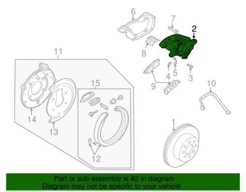Genuine GM 2002-2009 Chevrolet GMC Buick Oldsmobile Right Brake Caliper 89027178 - Image 2 of 2