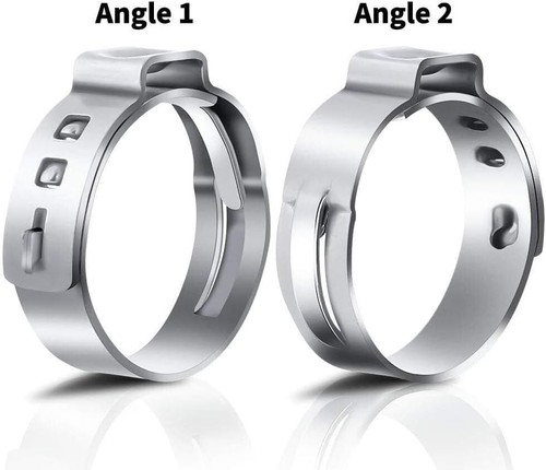 1/2 PEX Edelstahl Cinchklemmen Quetschringe Quetschklemmen für Schläuche 100 Stück - Bild 7 von 7