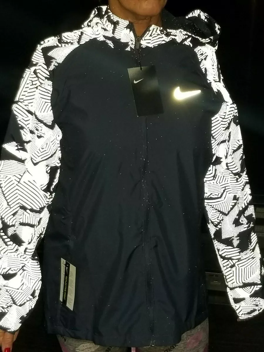 Nike essential flash reflective jacket discount