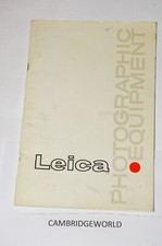 LEITZ LEICA PHOTOGRAPHIC EQUIPMENT 84 PAGE BOOK