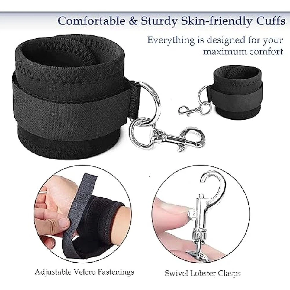 Sex Bondage Restraints BDSM Toys, Sex Straps Bondage Cuffs Blindfold for couple - Image 4 of 4