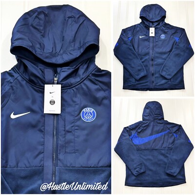 NEW Nike Paris Saint-Germain AWF Winterized Navy Soccer Jacket Men s XL