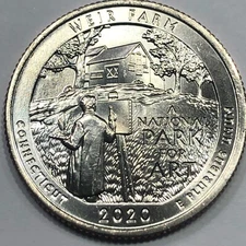 2020-PDS  Weir Farm National Park Quarter Dollar Set