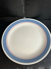 Corelle Colonial Blue Replacement Dinner Plate with Blue & Pink Order 10-3/4