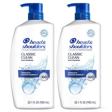 Head & Shoulders Dandruff Shampoo, 32.1 Fl Oz Pack of 2 Anti-Dandruff Treatment