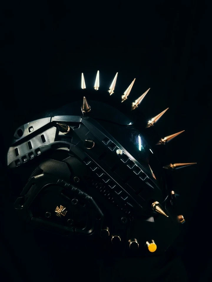 Cyberpunk Mask Cosplay Helmet Star Wars Kamen Rider Props Toys Halloween Gifts - Image 3 of 4