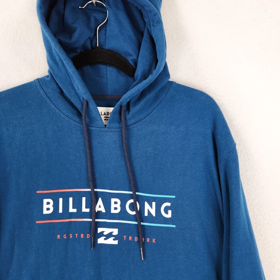 Billabong Sweater Mens Large Blue Dark Marine Hoodie Pullover Casual Skater - Image 2 of 4