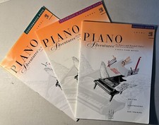 The FJH Music Co. Piano Adventures Level 2B Lot Of 3 Booklets Good Condition