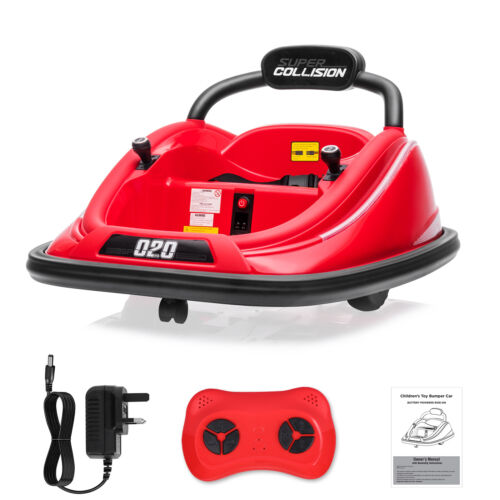 Kids Electric Ride On Bumper Car Vehicle 360° Spin w/ Remote Control LED Lights - Picture 13 of 19