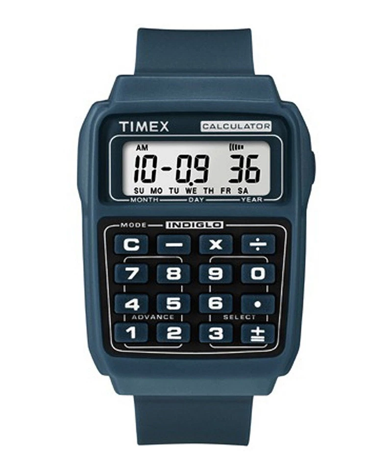 TIMEX RALPH BLUE CALCULATOR T2N236
