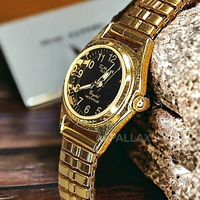 CMAX CRYSTAL DAMEN-ARMBANDUHR QUARTZ EDELSTAHL | eBay