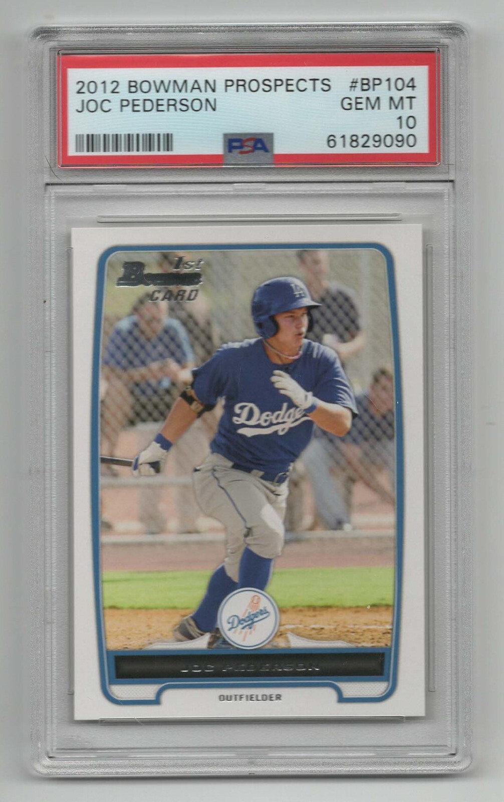 2012 Bowman Prospects * Rookie Card * Joc Pederson * #BP104 * PSA 10