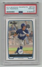 2012 Bowman Prospects * Rookie Card * Joc Pederson * #BP104 * PSA 10. rookie card picture