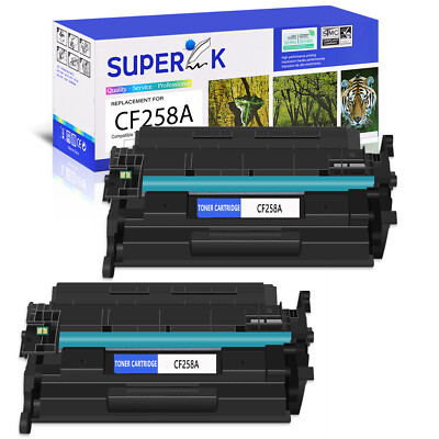 2x CF258A 58A Toner for HP LaserJet Pro M406 M404dn M404dw MFP M428fdn With Chip