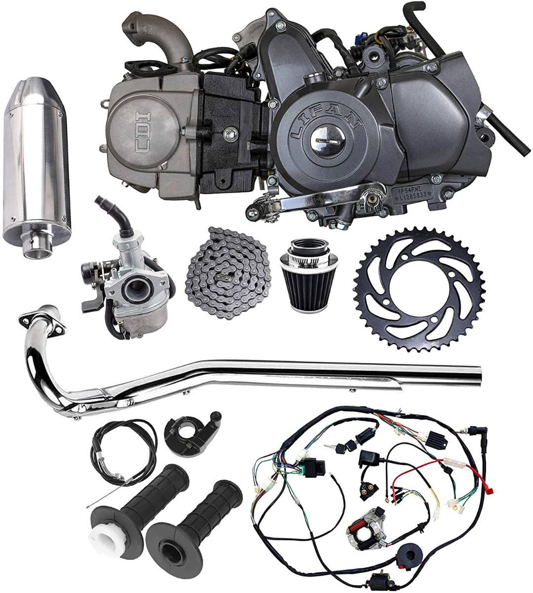 Kit Moteur Complet Lifan 140cc Pour Pit Bike CRF50, ATC70, Z50A - Neuf