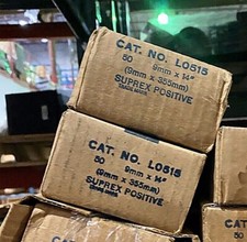 9mm x 14" UCAR Suprex Positive Carbon Arc Rods Cat. LO515 50 pcs NOS