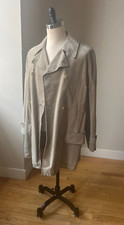 Hermes suede double breasted coat