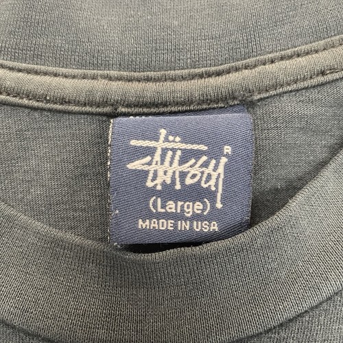 Vintage Stussy Circle Logo T Shirt Graphic Tee Short Sleeve Navy USA Large L - Picture 4 of 6