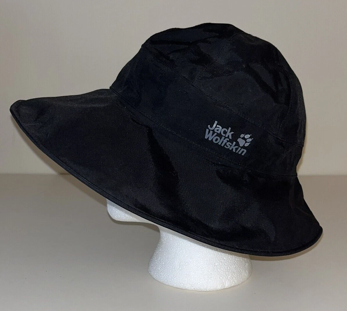 JACK WOLFSKIN TEXAPORE ECOSPHERE BLACK NYLON HAT WOMEN\'S SIZE MEDIUM | eBay