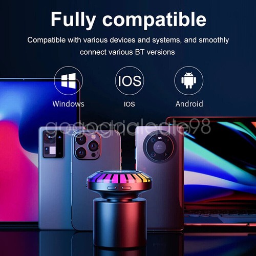 Altoparlante Bluetooth Wireless Conduzione Ossea Luce RGB 3D Subwoofer Suono Stereo - Foto 12 di 23