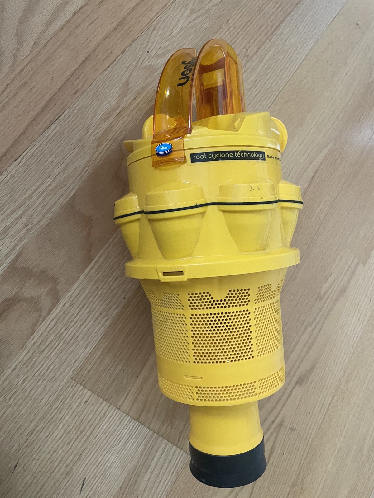 Dyson DC14 Animal Cyclone Vacuum with Yellow Dust Bin