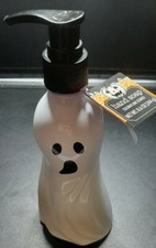 Spooky Halloween WHITE GHOST HAND SOAP DISPENSER Plastic Refillable Scented-LIME