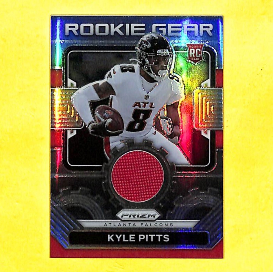 2021 Panini Prizm Kyle Pitts Rookie Gear Jersey Relic Card Falcons 