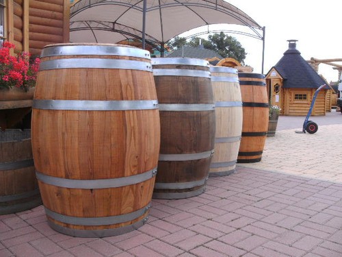 60Liter neues Kastanienholzfass Holzfass-H.63cm D.53cm Wasserfass Dekofass Fass - Bild 3 von 9