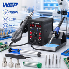 WEP 8786D-I SE Hot Air Soldering Iron Station Kit 2-IN-1 SMD Rework Station Tool