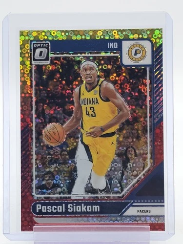 PASCAL SIAKAM 2024-25 DONRUSS OPTIC RED YELLOW FAST BREAK PRIZM /7 #187 Q7302